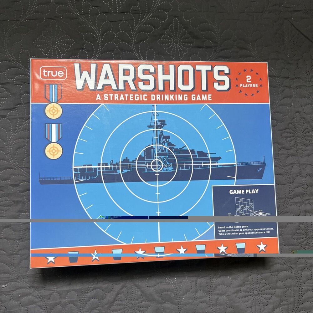 Warshots A Strategic ADULT Drinking Board Game New In Box READ DESCRIPTION